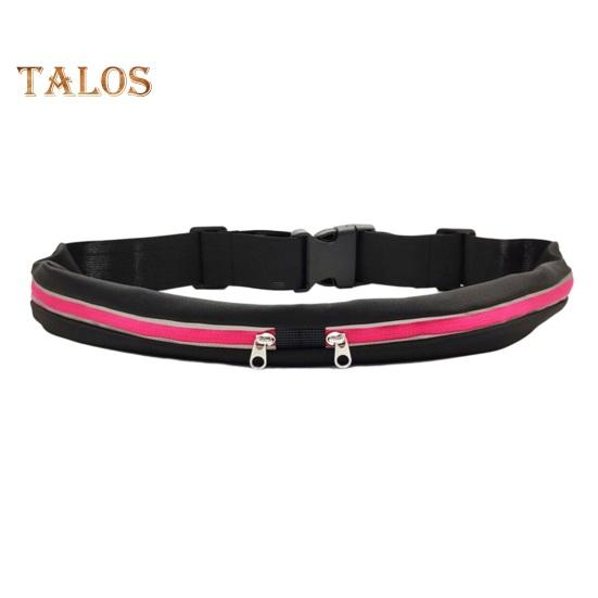 

Спортивный беговой пояс со светоотражающими полосками, фитнес-рюкзак с двумя карманами, портативный эластичный пояс, поясная сумка для занятий на открытом воздухе, велоспорт розы красного