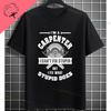 Carpenter Funny Rock Paper Scissors Vs Table Saw Graphic Humor Tshirt Casual Shortsleeve 100 Cotton Crewneck Tshirt