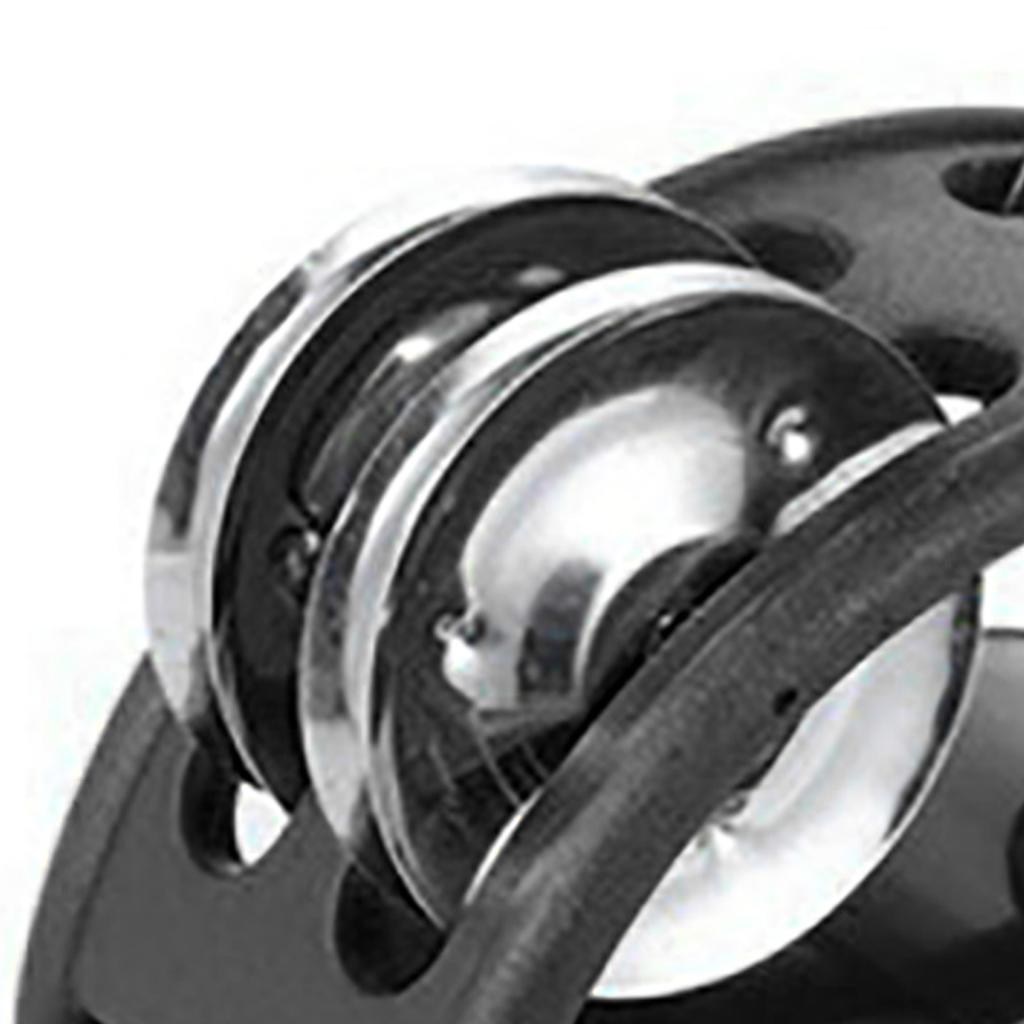 Fot Tamburin Perkusjon med Bjelle Tamburin Musikalske Perkusjonsinstrumenter for Gitar