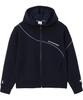 Le Coq Sportif Heranka Stretch Long Sleeve Hooded Navy Size L Women's Water-Repellent Jacket, Parka, (LT4FJG, LT4FJG11L)