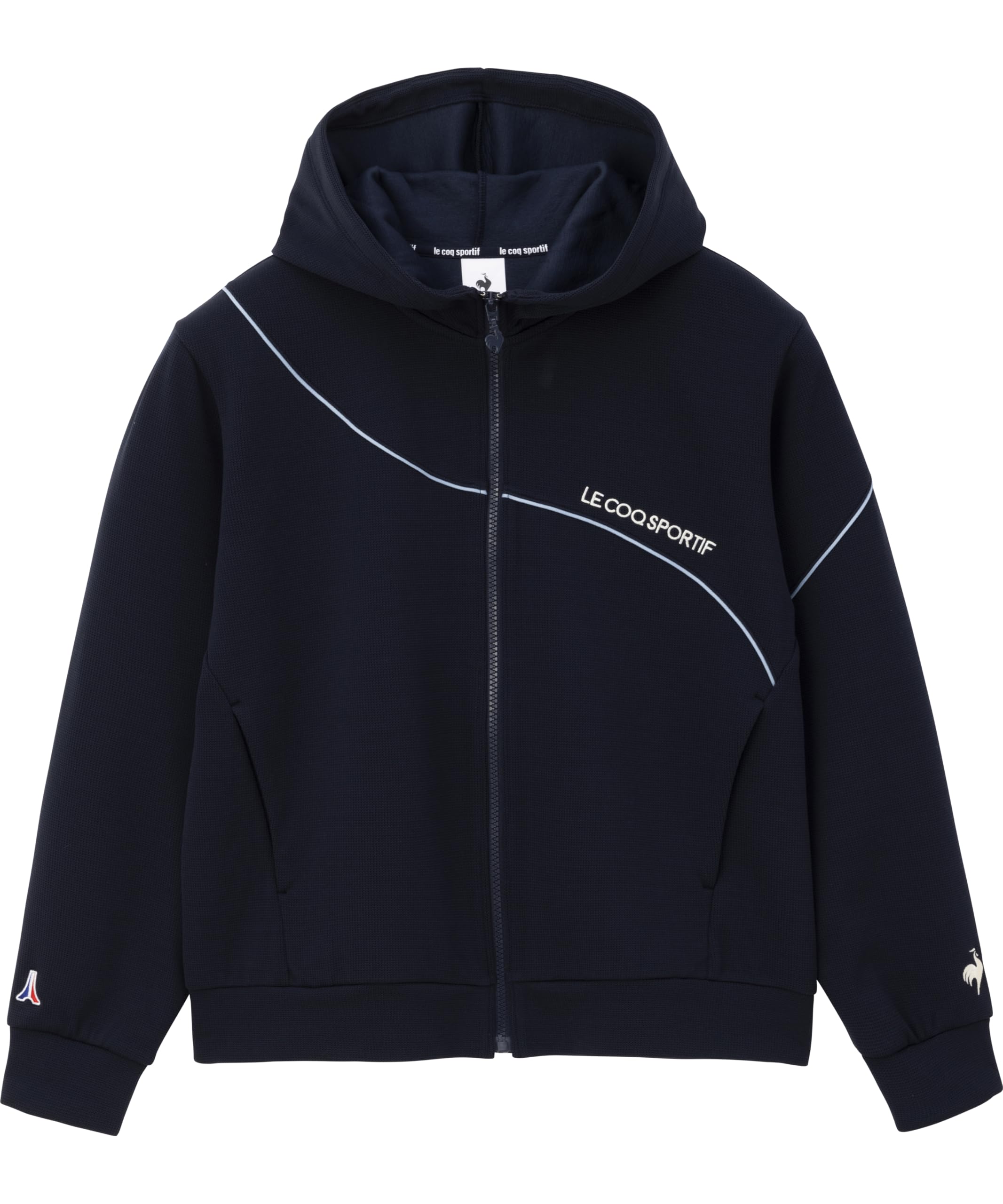 

Le Coq Sportif Heranka Стрейч С длинным рукавом Капюшон Темно-синий Размер L Женская Водоотталкивающая Куртка, Парка, (LT4FJG, LT4FJG11L)