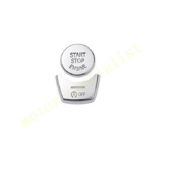 Silver 2PCS Engine Start Stop Button Cover For BMW 7 Series G11 G12 2016-2022