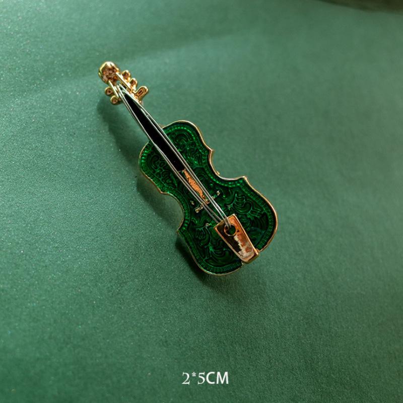 Fashion Musical Instruments Guitar Violin Cello Piano for Women Collar Brooch Cap Backpack Suit Pin
