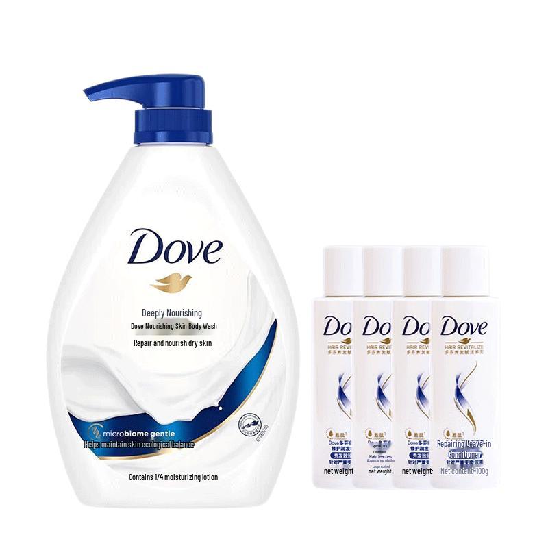 DOVE Deeply Nourishing Shower Cream & Essence Bundle