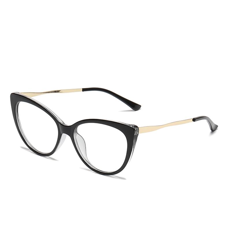 TR90 Anti Blue Light Cat Eye Glasses Women Luxury Designer Retro Eyeglasses for Ladies Optical Frame Fashion