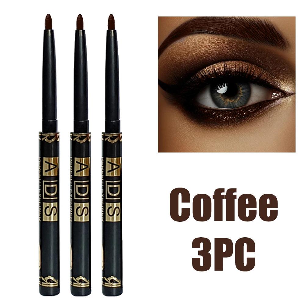 

3Pcs Quick-dry Eyeliner Pencil Lasting Smooth Matte Eye Liner Waterproof Anti Smudge Liquid Eyeliner Pen Eyes Makeup Cosmetics