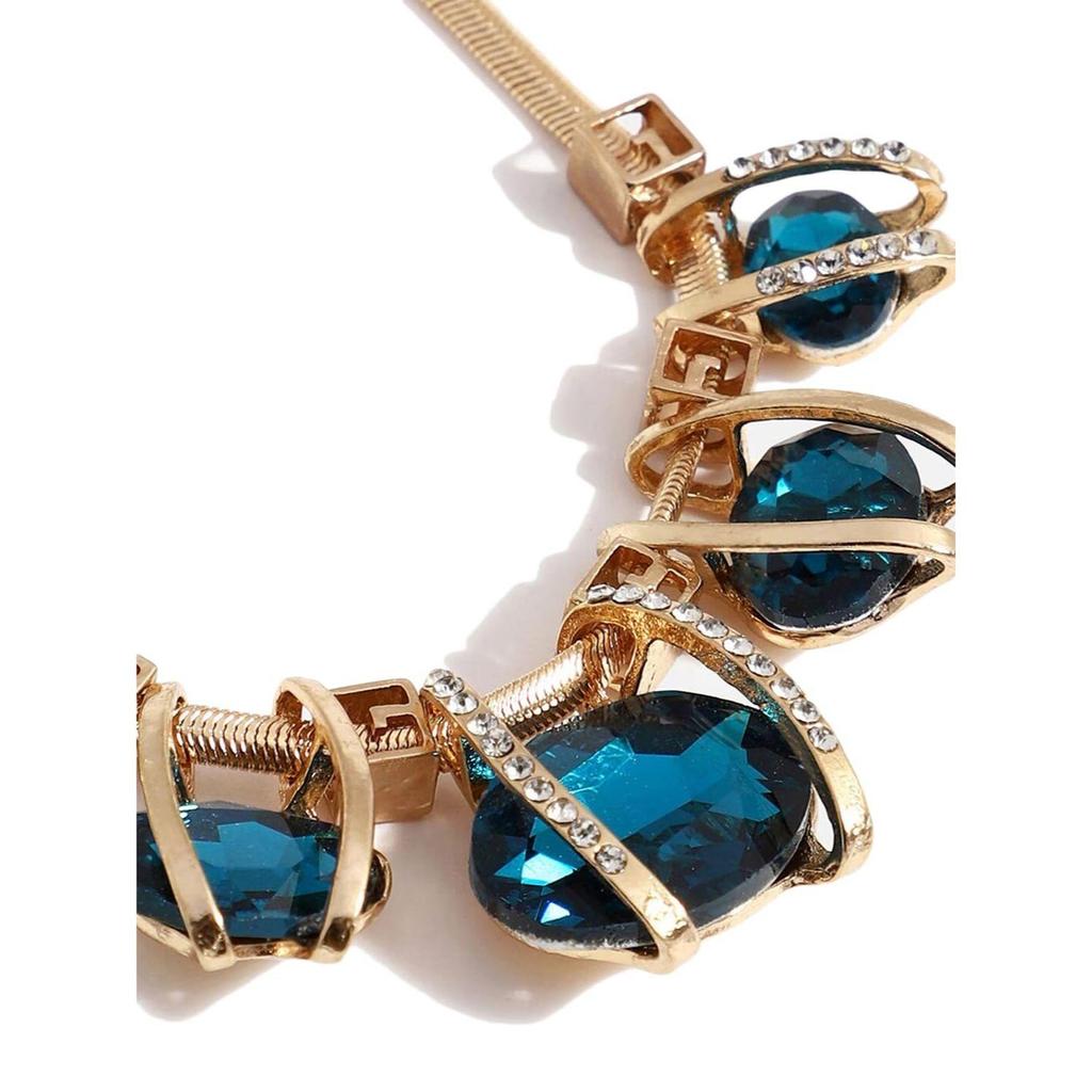 Colar Corrente Pingente de Cristal Chique e Moderno Inspirado em Celebridades de Design para Mulheres e Meninas