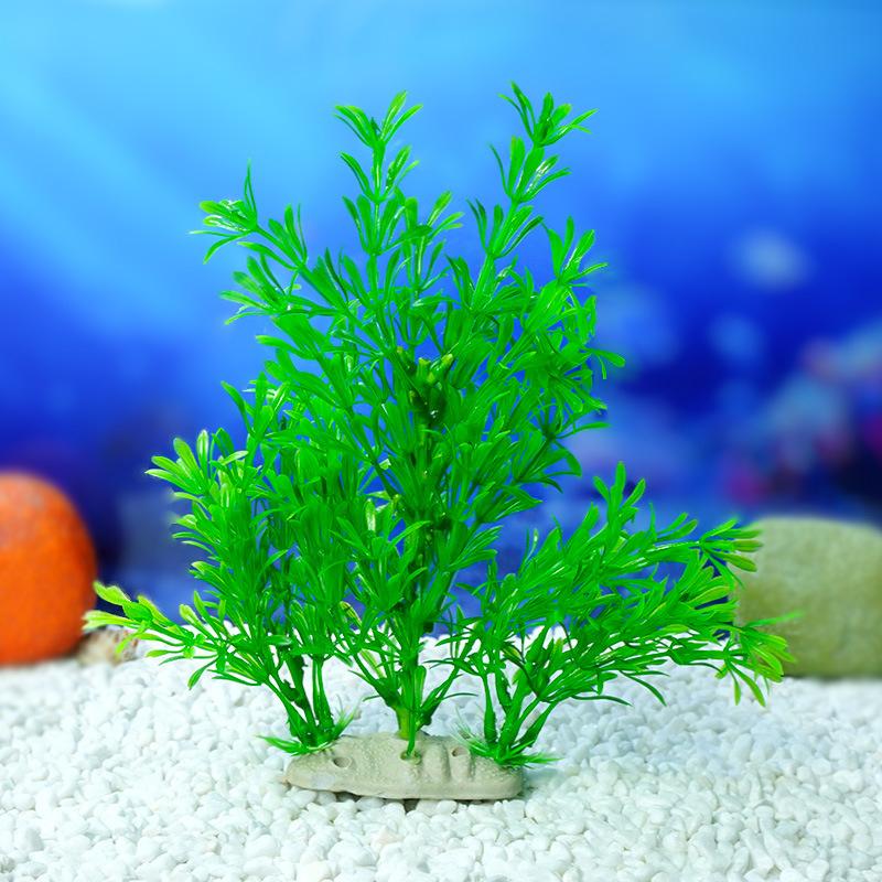 Realistic Plant Fish Tanks Decoration Artificial Plant With Base Aquariums Landscaping Decoration Accessories Underwater Plant