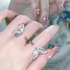 Exquisite Butterfly Wing Ring for Women - Luxurious, Fashionable, and Versatile Index Finger Accessory