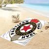 Partizan Poster Druck Strandtuch, Großes Weiches Schnelltrocknendes Handtuch für Strand Camping Schwimmen