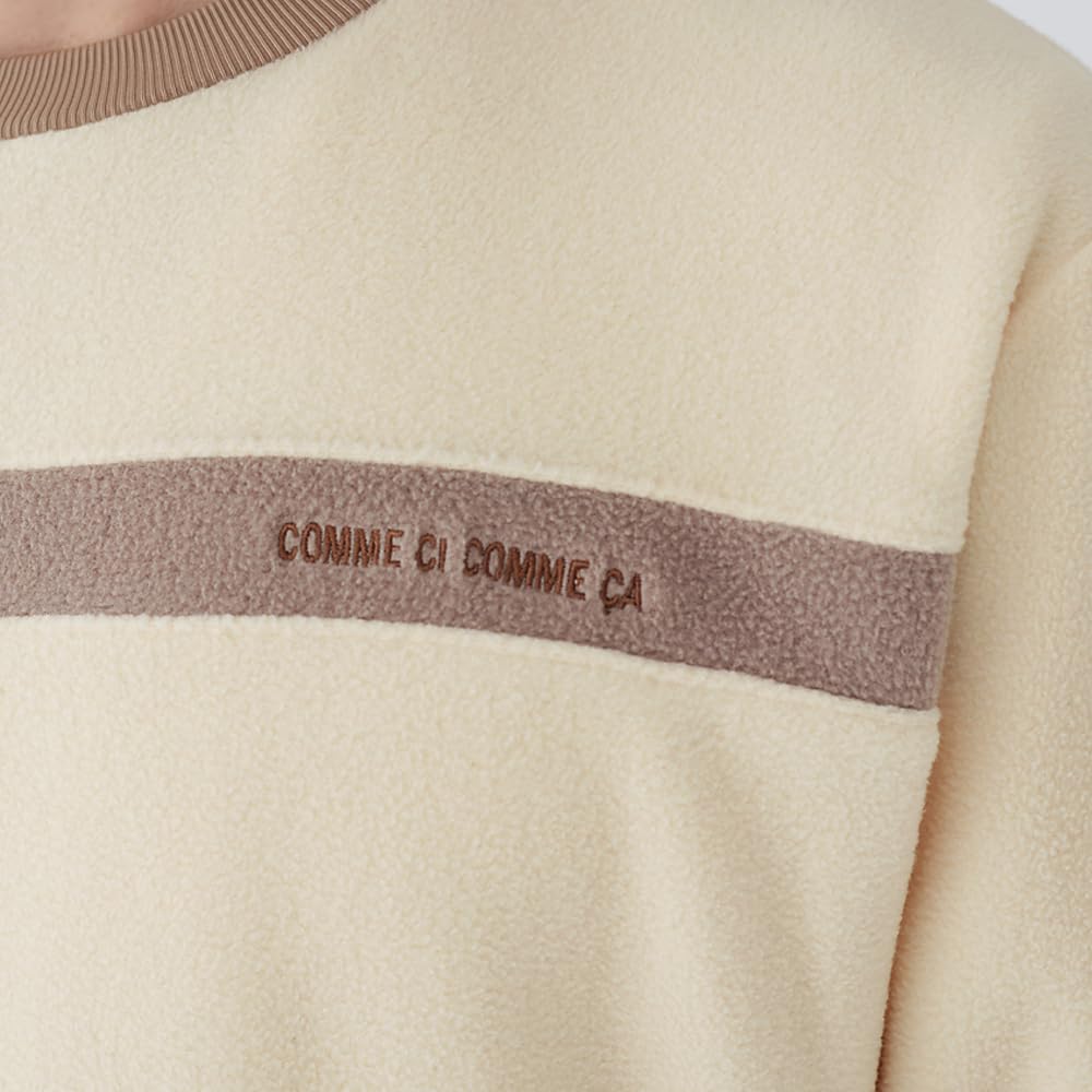 Gunze CI Comme CA Gray Fleece Long Sleeve and Pants Men's Loungewear,