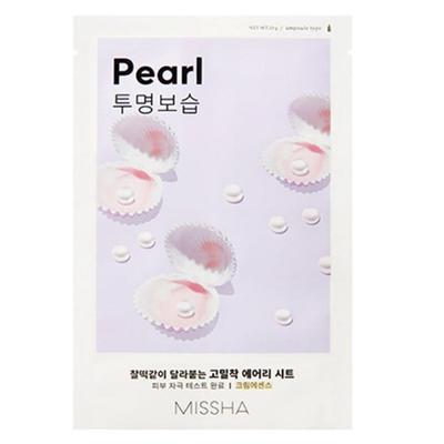 MISSHA Tuchmaske mit luftiger Passform (Perle) - Creme-Typ (10 Blätter)
