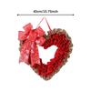 Valentine Decorations Artificial Heart Wreath for Window Wall Front Door Indoor Outdoor Home Decor
