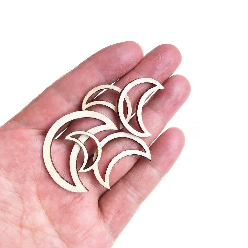 100PCS 20MM Heart Slices Hollow Wooden Heart Love Rustic Decoration Wedding Table Confetti Slices Rustic Embellishments
