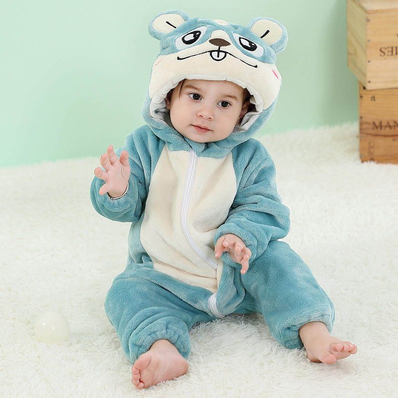 Newborn Baby Child Animal Jumpsuit Performance Wear Baby Cute Crawling Suit Baby Flannel Pajamas Costumes