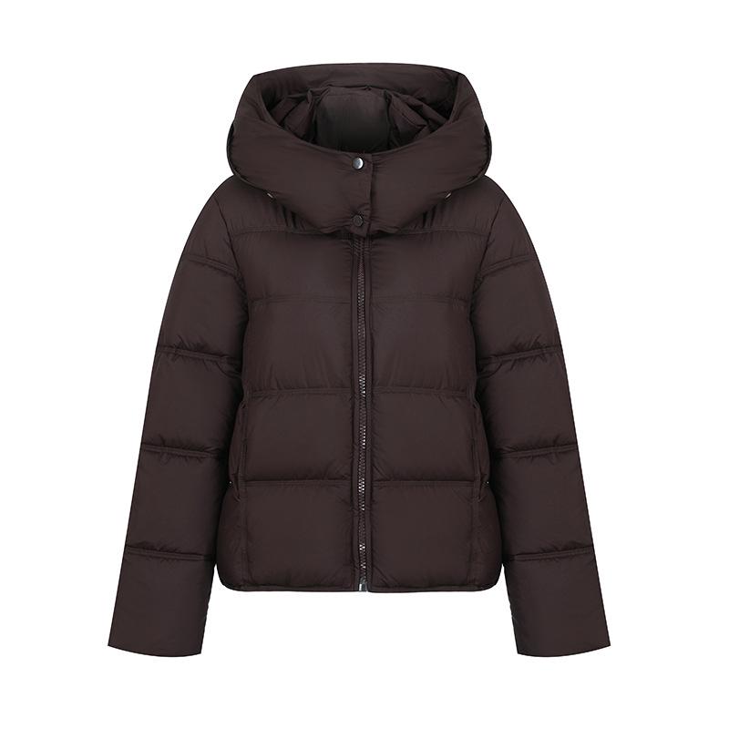 Women`s 2025 Autumn/Winter Hooded Short Puffy
