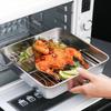 Stainless Steel Roasting Pan Set Non-stick Roasting Cooking Rack  Air Fryer Accessories