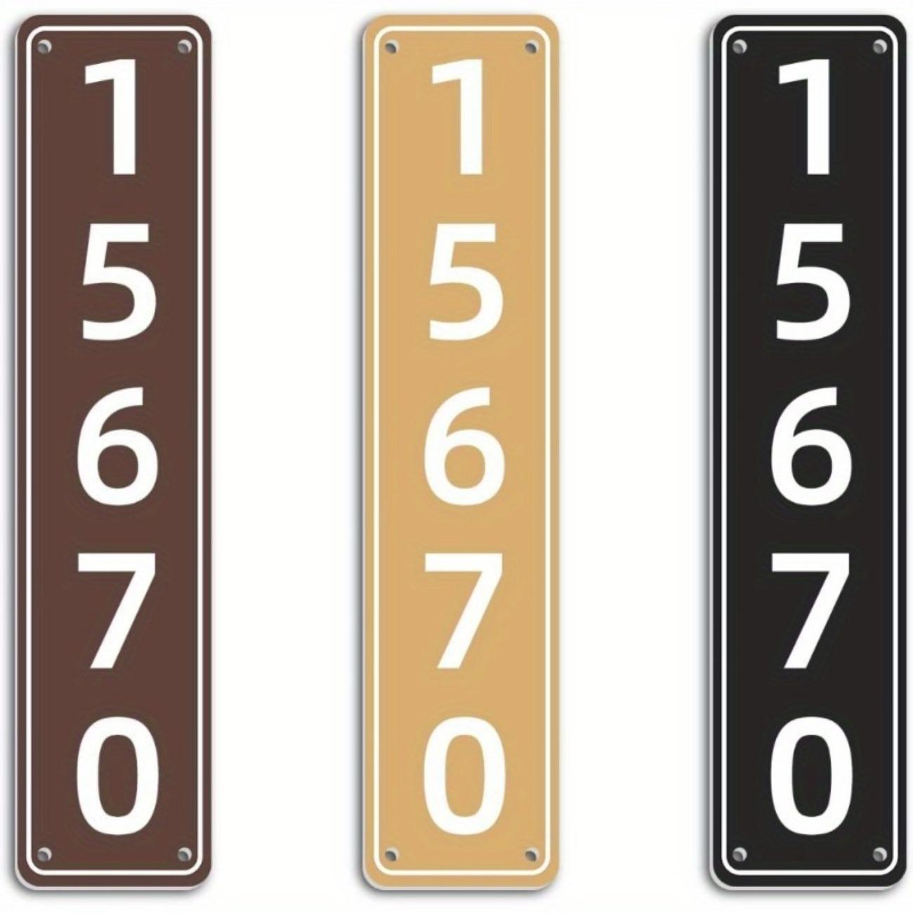 

1pc Personalized Iron Address Sign House Number Plaque Outdoor Mailbox Decor шоколадный