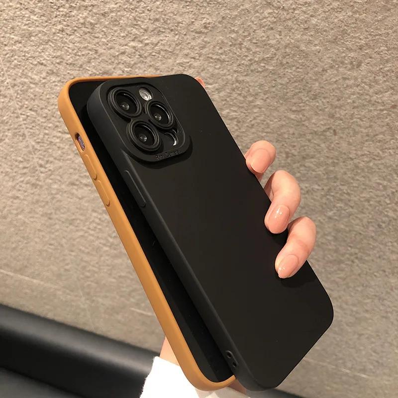 Matte Silicone Phone Case For  Mi 14 13 12T 12X 13T 11T Pro 11 Lite 5G NE Poco F3 F5 X5 X3 Pro Camera Lens Protect Cover