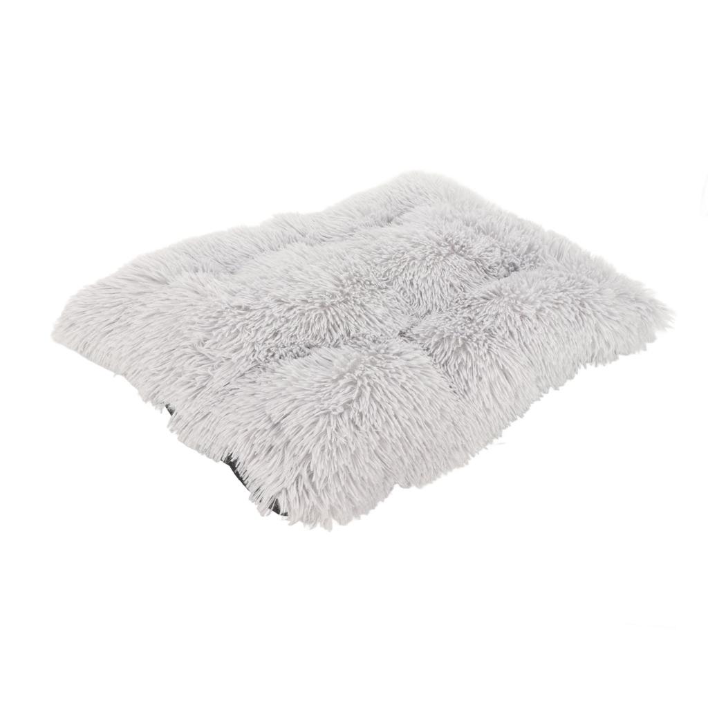 Plüsch Hundebettmatte Warm Bequem Waschbar Wasserdicht Rutschfest Flauschiges Haustierbett Zwingerunterlage für Haustier Hund Katze 55x40cm