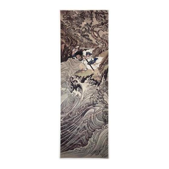 Ukiyo-e Tenugui: Susanoo-no-Mikoto by Kawanabe Kysai