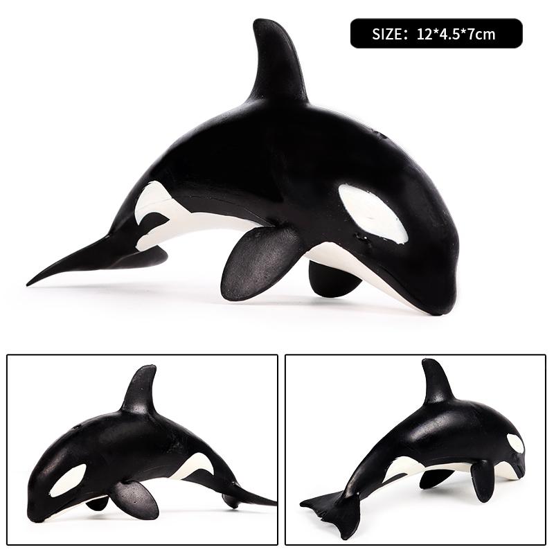 

Oenux Морское животное Свирепый Мегалодон Белуха Большая Акула Косатка Кашалот Синий Кит Фигурки Модель Морская Жизнь Образовательная Детская Игрушка