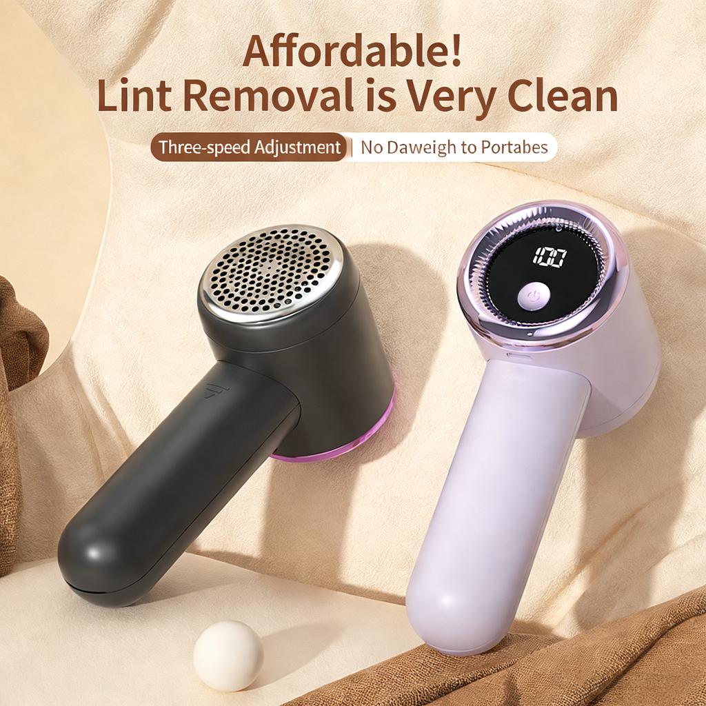 Electric Lint Remover Portable Fuzz Sweater Remover For Clothing Blanket USB Rechargeable Smart Digital Display Fabric Shaver