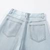 Izzue It Women's Lyocell Tencel Light Wash Loose Wide-Leg Jeans