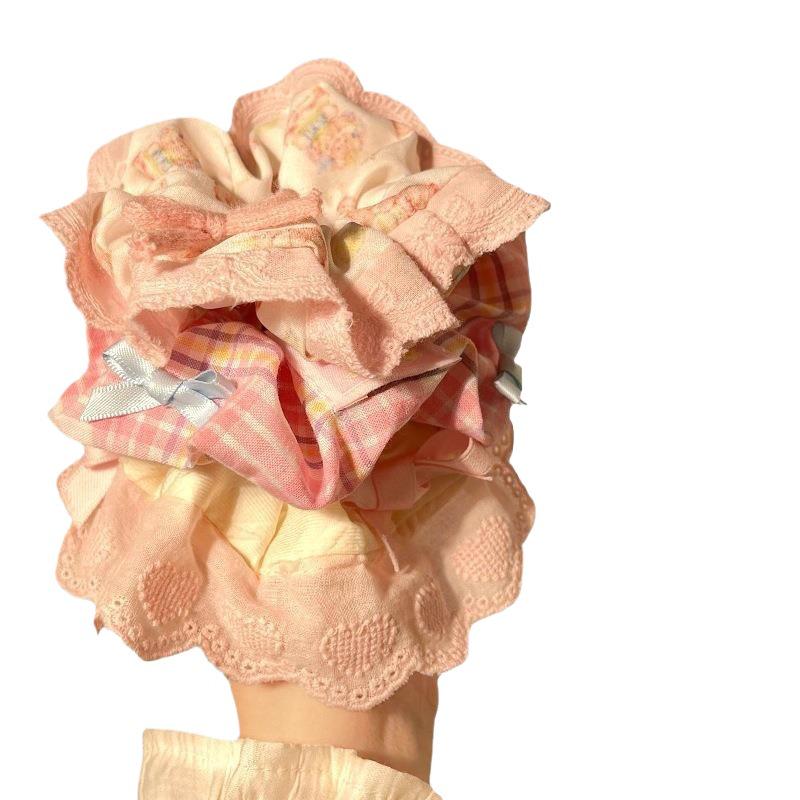 Children's Floral Lace Double-Layer Scrunchie Hair Tie