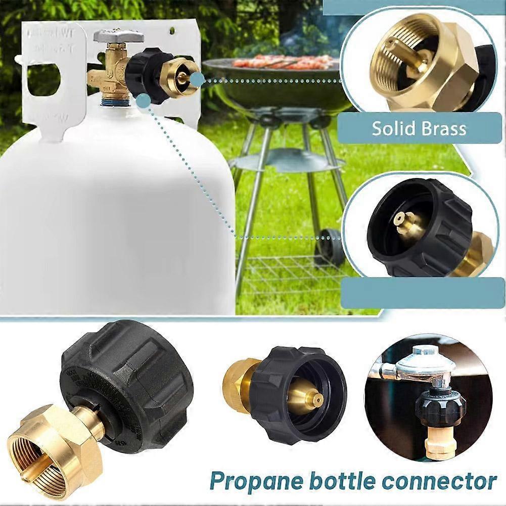 QCC1 Regulator Valve Propane Refill Adapter 1LB to 20LB Grill Bottle Converter