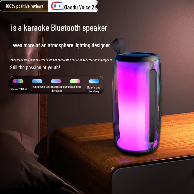 Newmine M18 Wireless Bluetooth Smart KTV Speaker with Dual Microphones CN plug (adapter included)