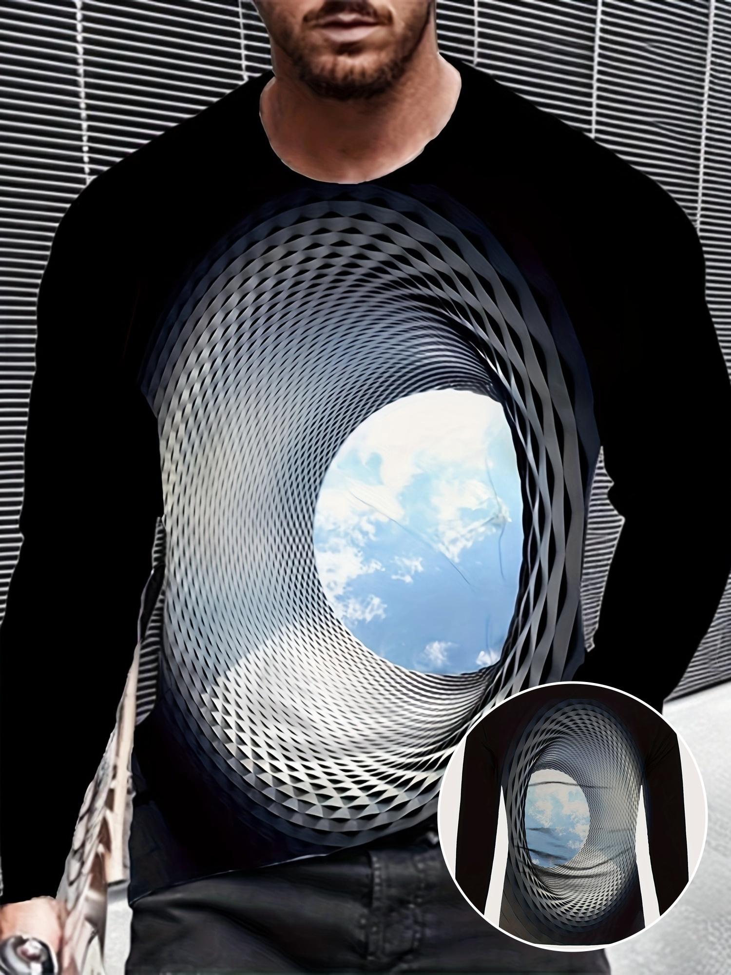 Новая мужская летняя футболка с 3D цифровым принтом орла, повседневный топ с круглым вырезом, из Европы и Америки S