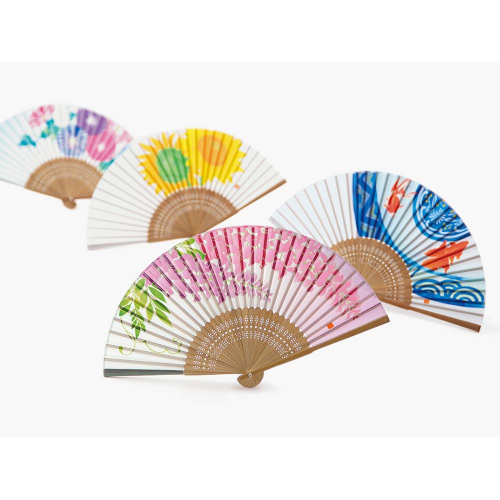 Midori Fan 298 Morning Glory Pattern 58298006