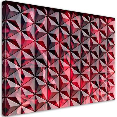 Canvas Print Red Geometrics