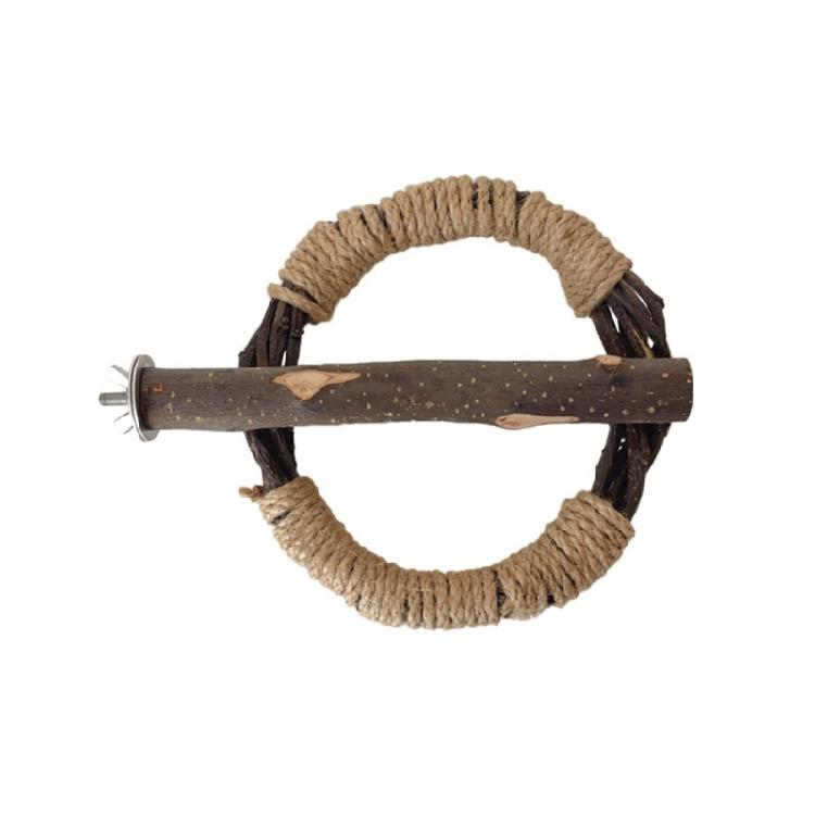 Grinding Perch Stand for Bird Cockatiel Perch Standing Toy Birdcage Perch Climbing Branch Circle for Parakeets Budgies S