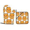 Kakao Ryan Oven Mitts and Pot Holder Sets of 2 for Baking Kitchen Cooking BBQ Resistant Non-Slip Gloves