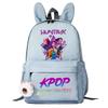 Large Capacity Schoolbag with Shoulder Strap; Student Three-piece Pencil Case Set