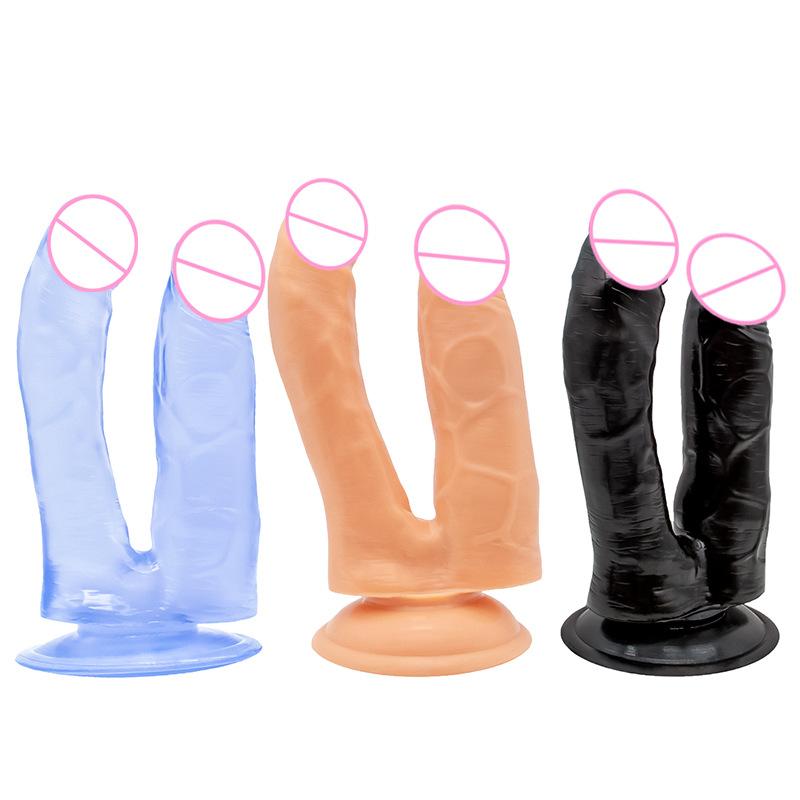 Size Double Head Dildo U-Shaped Small Dildo Female Masturbation Erotic Shaped Dildo