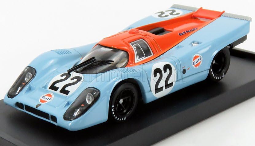 Brumm 1/43 Porsche 917K Le Mans 24H 1970 #22 GULF HAILWOOD - HOBBS BRUMM LE MANS Miniature Car