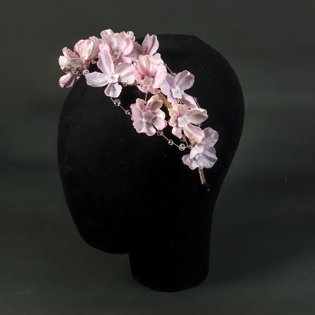 New Fabric Flower Handmade Hair Hoop Internet Celebrity Street Photo Hairpin Headdress Wedding Dance Jewelry Versatile Bridal Hair Hoop