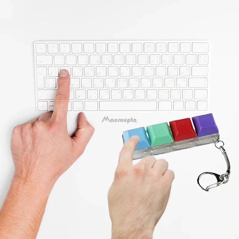 Tastatur-Taste Zappeln Spielzeug Bunte Schlüsselanhänger Keycap Stress Relief Spielzeug Für Kinder Erwachsene Geschenke Finger Taste Anti-Stress-Spielzeug