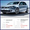 Car Chrome Door Handle Cover for Volkswagen VW Golf 6 MK6 2009 2010 2011 2012 2013 Accessories Protective Styling Stickers Trim