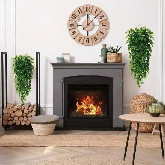 Weatherproof Hanging Plants for Garden Artificial Plant Vines, Flexible Plastic Rattan Waterproof Fake Decorative Window Frames No
