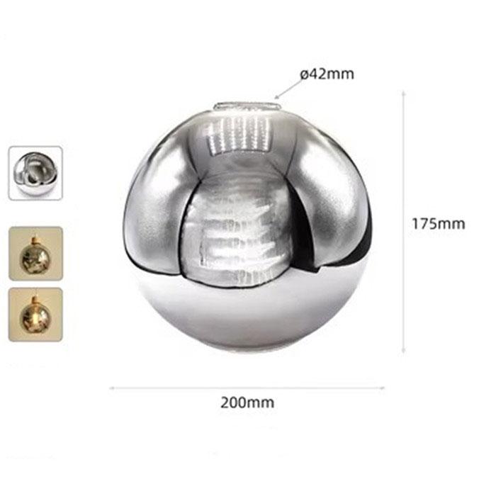 Modern Art E26 E27 Rauchgrauer Glasschirm-Ersatz 1,65 Zoll Fassung Graue Blattgestreifte Glasabdeckung für Shop Restaurant Dekor Lampe