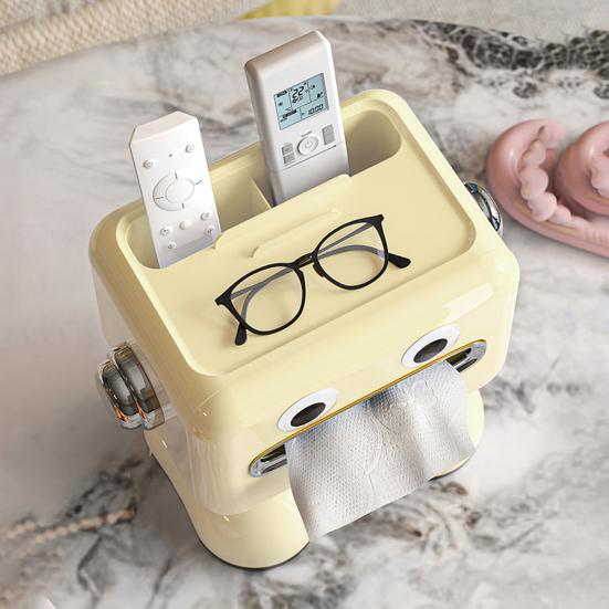 Multifunktionale Taschentuchbox mit Fernbedienungshalter, Serviettenspender für Badezimmer, Toilette, Schlafzimmer und Büro
