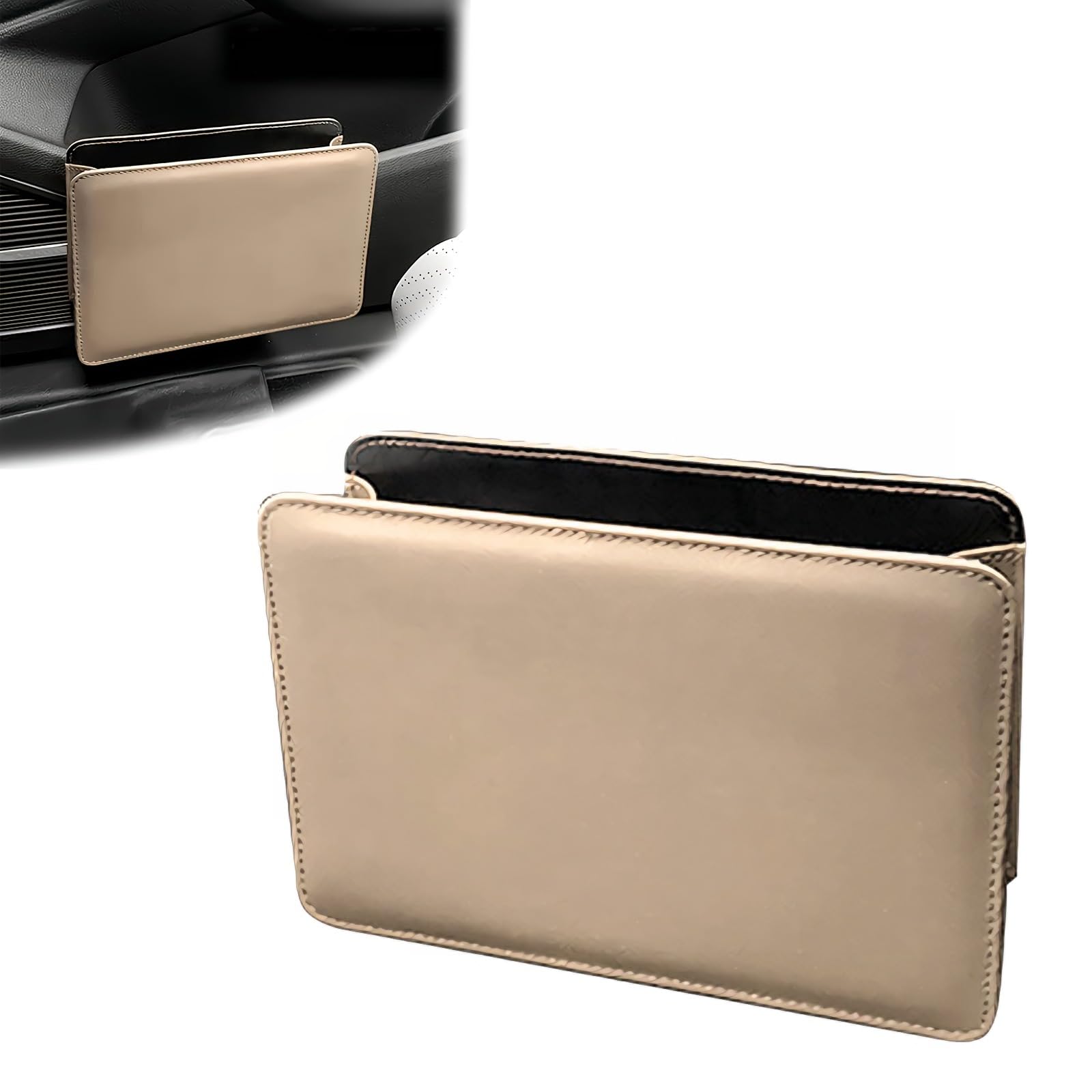 

LIANHATA Многофункциональное автомобильное мусорное ведро, Большая вместимость, Подвесной тип, Автомобильное мусорное ведро, Автомобильное хранение бежевый