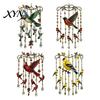 Outdoor Wind Chime Decor Graceful Bird Chimes, Chimes for Outside, Metal Sun Catcher Decoration Hanging Suncatchers with Crystal Pendants Garden Yard