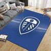 Leeds United Flannel Pattern Square Carpet,Area Rug,Carpet Rug for Living Room Bedroom Sofa Playroom Decor,Non-slip Floor Mat