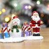 Colorful Snowman Figurine Resin Decoration for Holiday Decors Christmas Snowman Display for Mantles Window Sill
