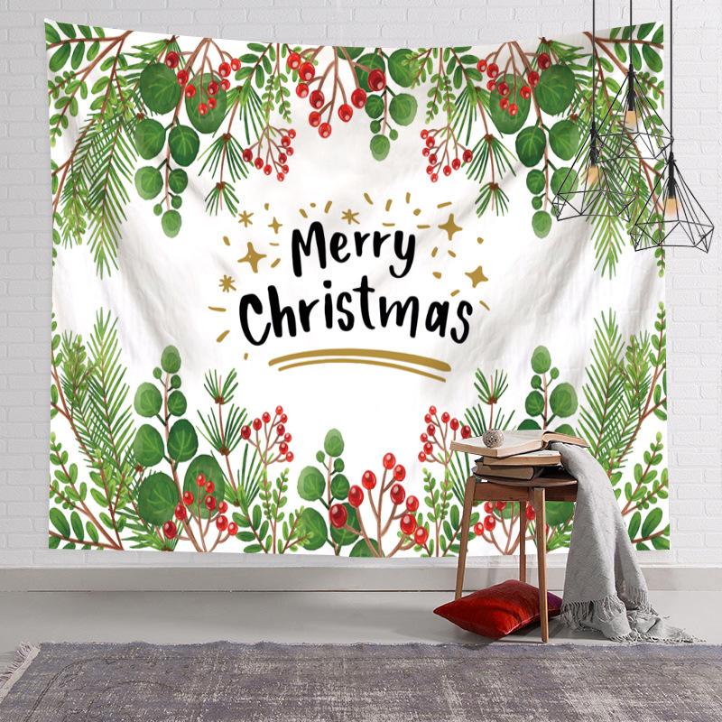 Christmas Tapestry Room Decor Fabric Backdrop Wall Hanging for Bedroom Popular Online Direct Machine Washable Polyester Modern
